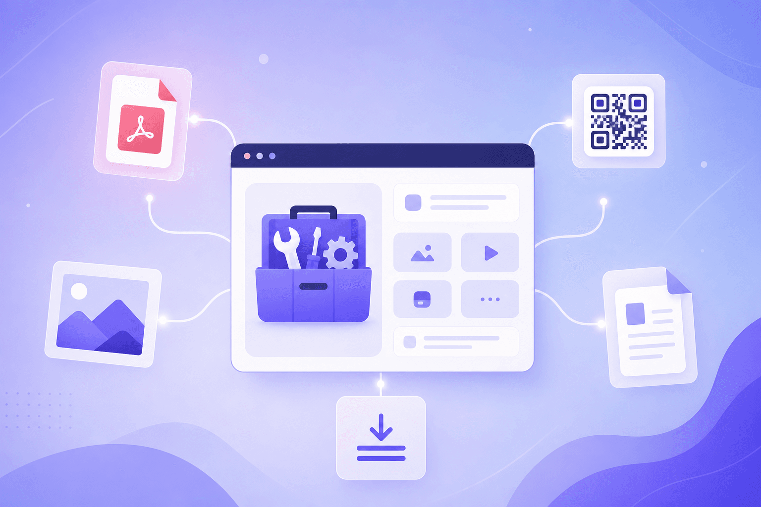 Illustration of Elvorro's browser-based toolbox